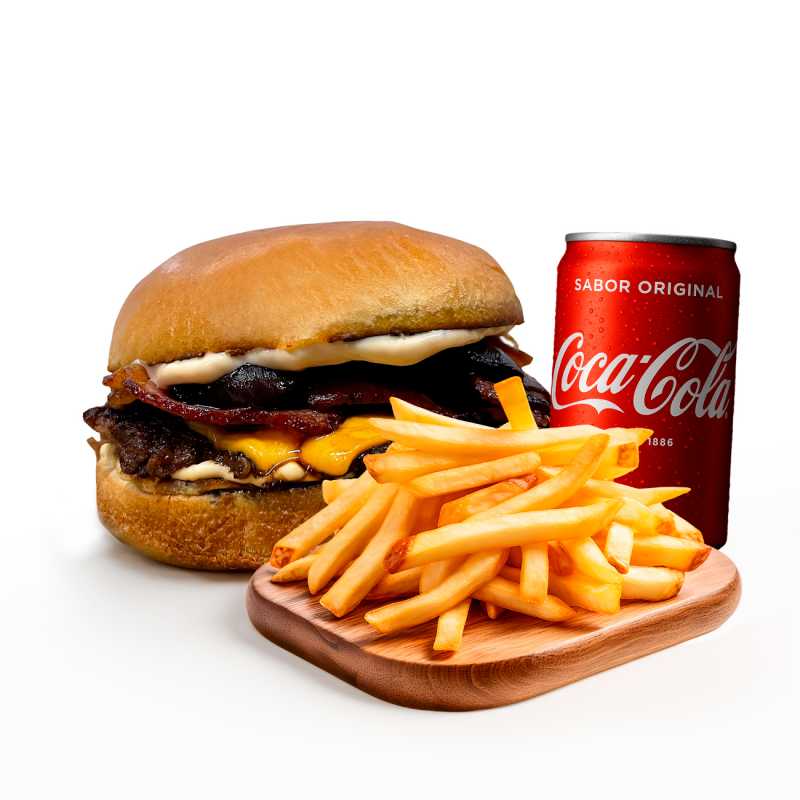 Woll Bacon + Batata Frita + GRÁTIS um Refri